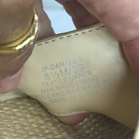 (M5) Jessica Simpson JP-Danalea,raffia and jute sandals with stone studs.Sz 8.5M - Picture 10 of 12